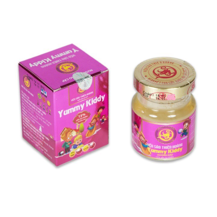 Hũ rời - Combo 6 hũ nước Yến sào Thiên Hoàng Yummy Kid 15% yến tổ cho bé (6 lọ x 70ml)