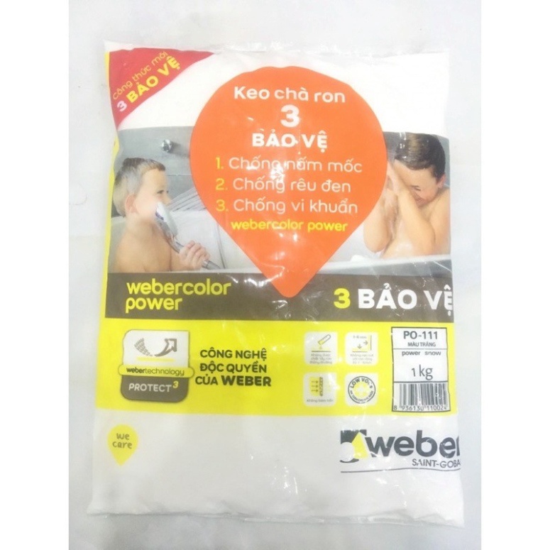 Keo chà ron Weber 3 trong 1 dùng cho nhà tắm