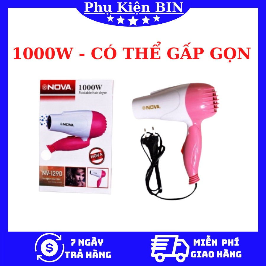 Máy Sấy Tóc Mini  Gấp Gọn NOVA 1000W (Du Lịch)