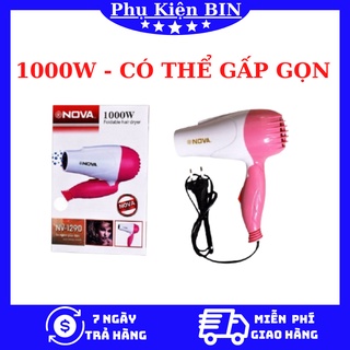 Máy Sấy Tóc Mini  Gấp Gọn NOVA 1000W (Du Lịch)
