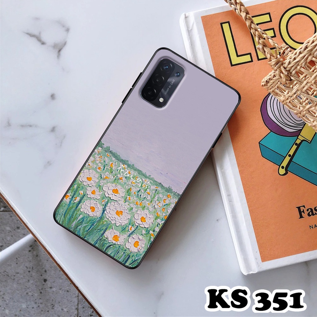 Ốp lưng Oppo A54 - Oppo A54 5G - Oppo A54s - Ốp in hình Cánh đồng hoa - Chất liệu TPU siêu bền