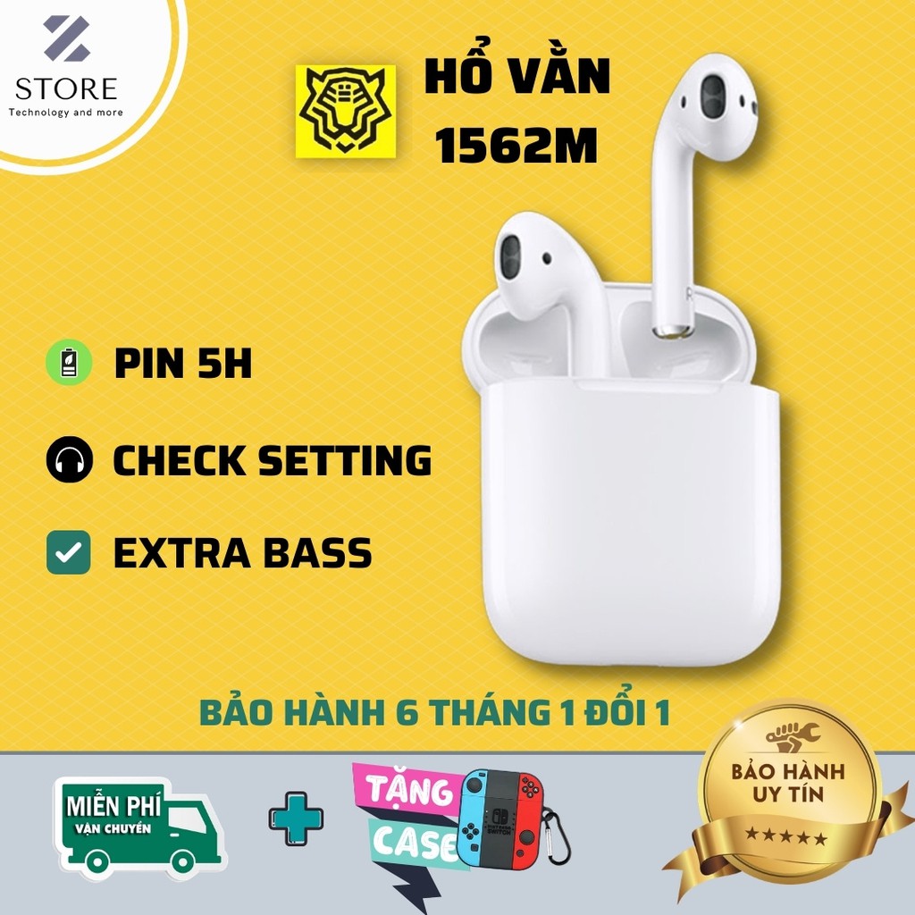 [Hổ Vằn 1562M] Tai Nghe TWS AP2 Siêu Cấp ⚡️Chip Airhoda, Cảm Biến Hồng Ngoại,  Pin 5h, Đổi Tên, Định Vị, Check Setting