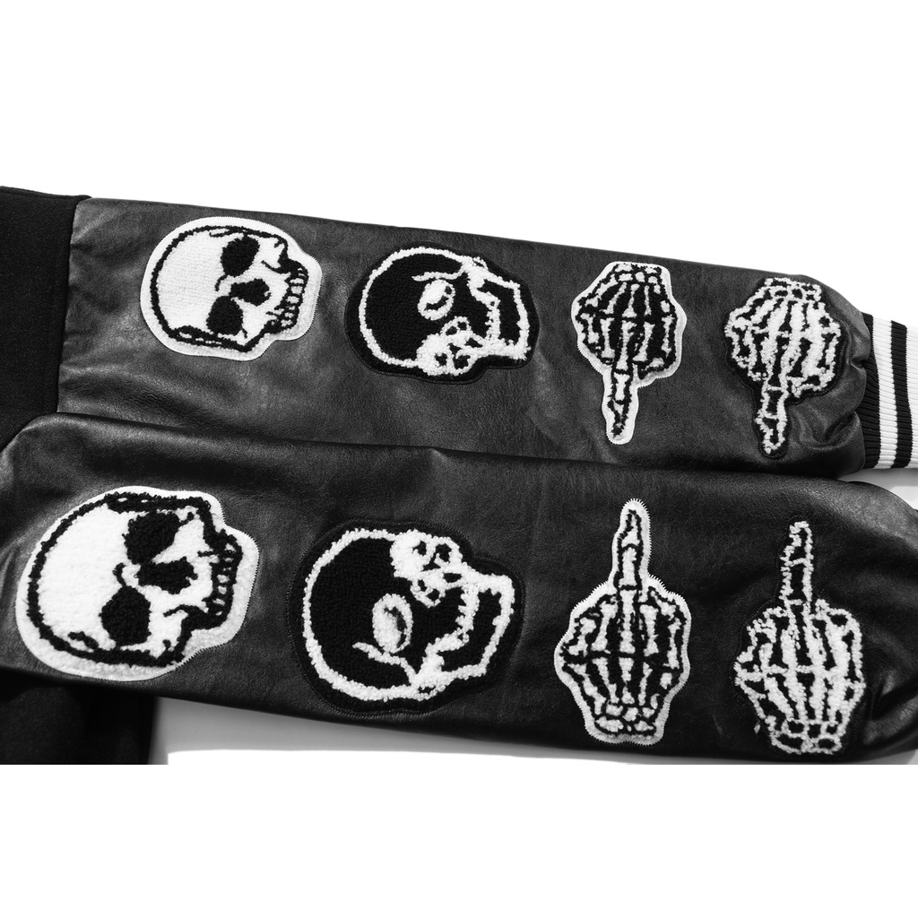 Áo khoác Bomber Made Extreme x Blackair Gothic Embroidered Varsity