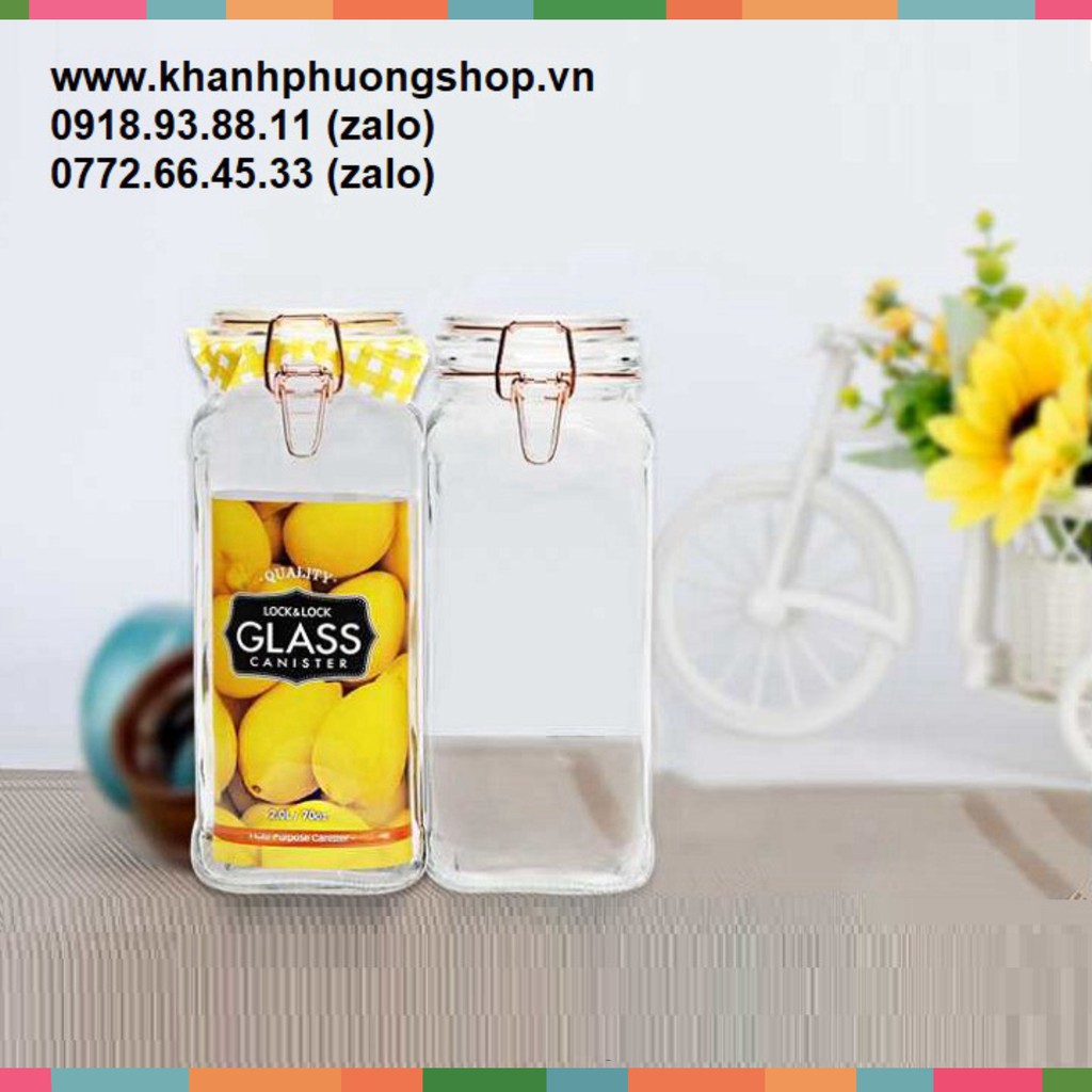 hủ thủy tinh lock&lock - hũ thủy tinh lock&lock