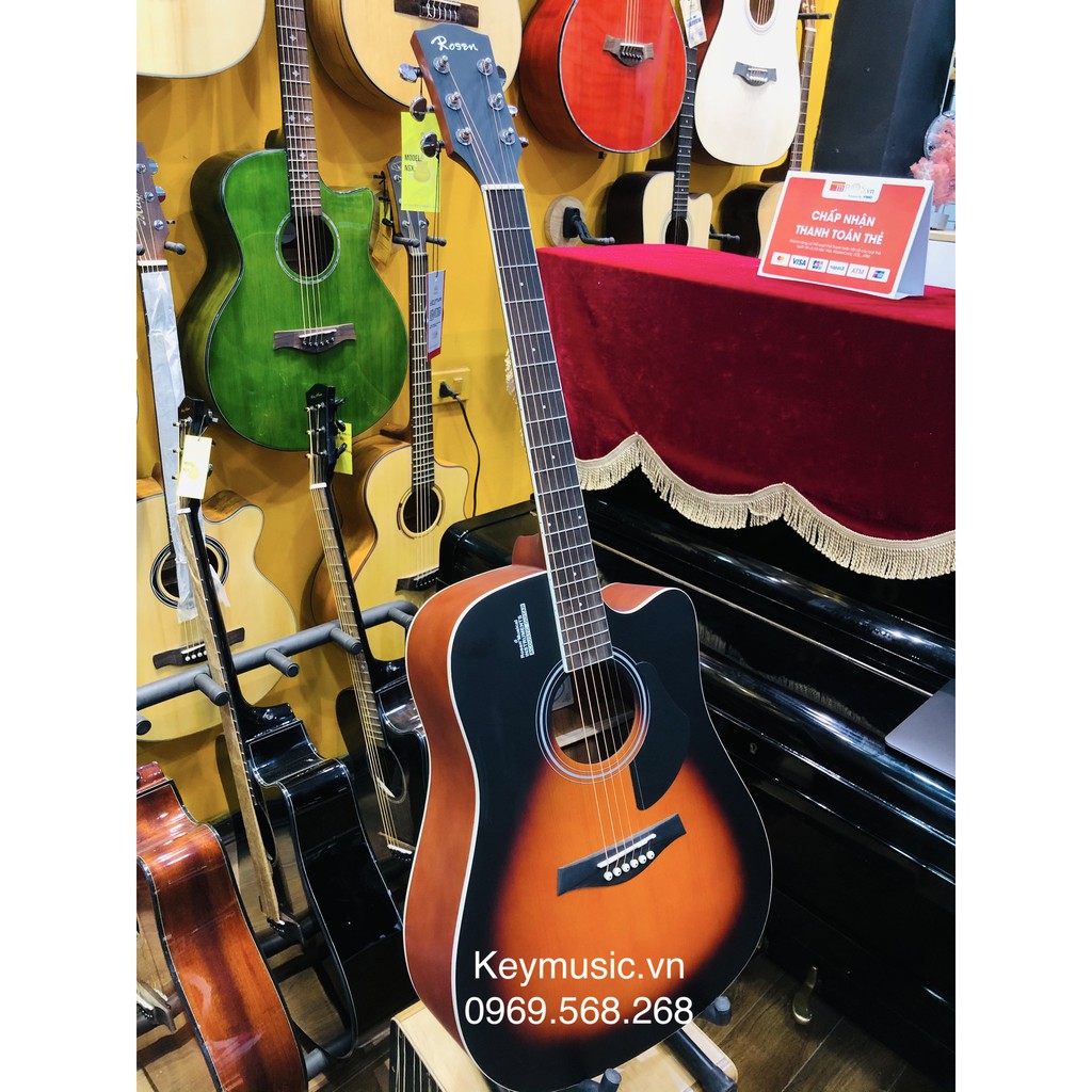 [SALE] ĐÀN GUITAR ACOUSTIC ROSEN G11 CHÍNH HÃNG/ ĐÀN GIÁ RẺ/ ĐÀN CHO NGƯỜI MỚI/ ĐÀN ROSEN/ ROSEN/ KEYMUSIC