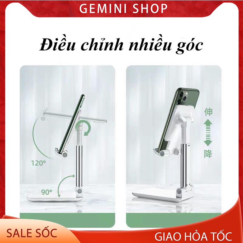GIÁ ĐỠ Kệ điện thoại máy tính bảng T9 hay iPhone iPad để bàn có thể gập gọn, chống tê mỏi tay GEMINI SHOP | BigBuy360 - bigbuy360.vn