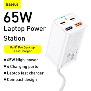 Baseus 65W GaN3 Pro Sạc Nhanh Máy Tính Củ Sạc Bộ Sạc Nhanh 4 Trong 1 Cho Điện thoại Máy Tính Bảng Xiaomi Samsung huawei