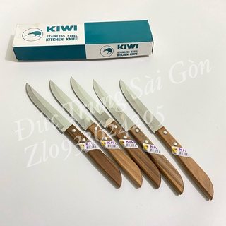 Dao gọt trái cây Thái Lan KIWI cán nhựa- cán gỗ, mũi nhọn- mũi tròn