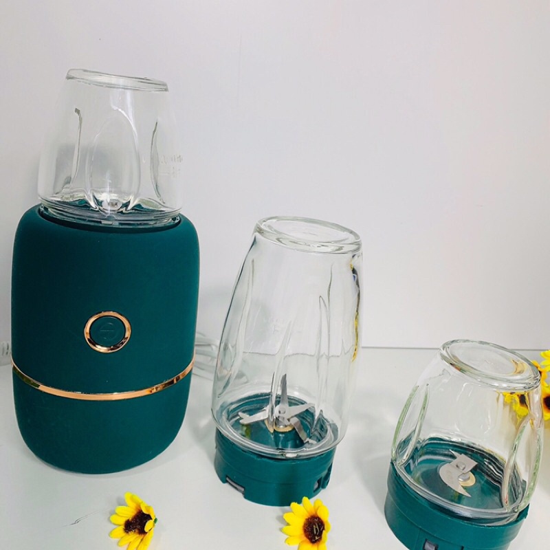 [6 LƯỠI DAO] Máy xay mini đa năng 3 cối xay sinh tố, đồ ăn dặm cho bé, xay thịt cá tuyệt vời - Beosmart