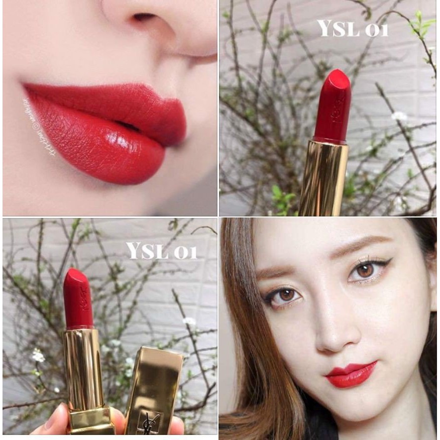 Son YSL 01 Le Rouge đỏ thuần quyền lực của phái đẹp