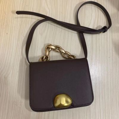 Túi hộp da mini trơn khóa tròn S031