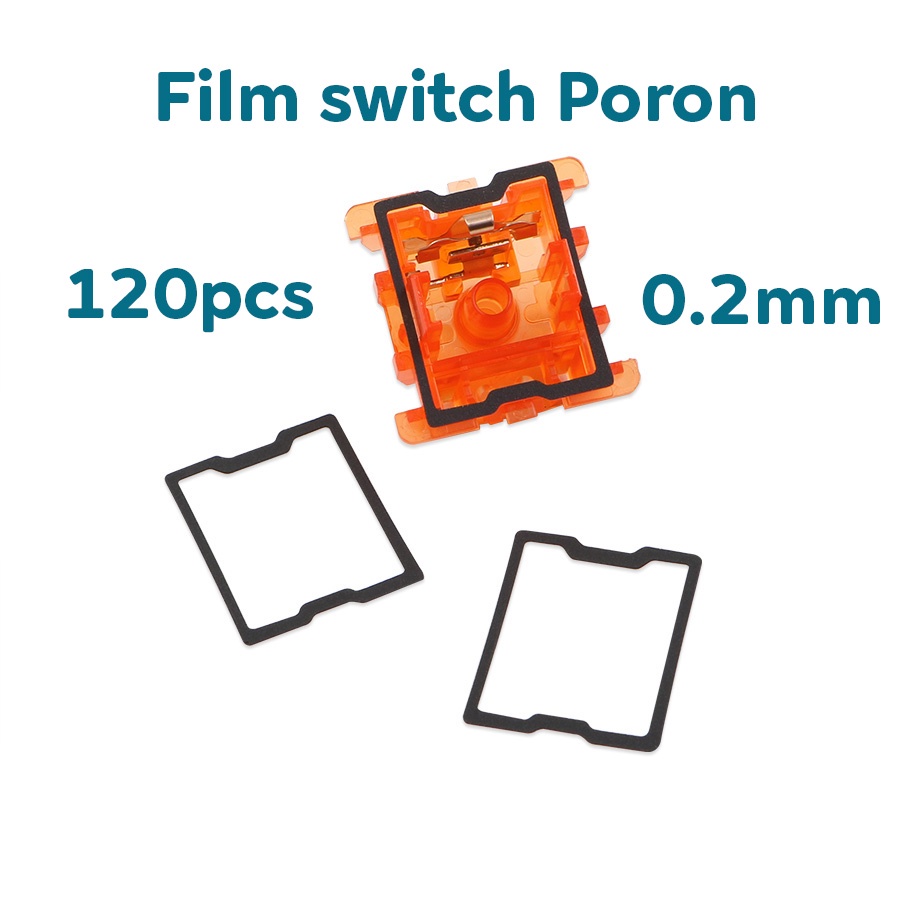 Gói 120 film 0.15mm cho switch cherry, gateron, cố định nắp switch
