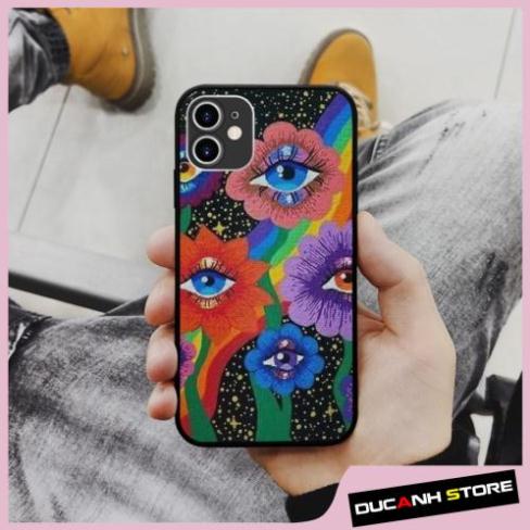 Ốp lưng iphone SAMSUNG hình Đôi Mắt Indie Cánh Hoa Sắc Màu  cho các dòng iPhone PAP20211028