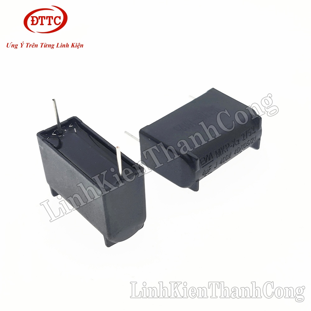 Tụ Bếp Từ BM 4uF 275VAC 400V đứng màu đen