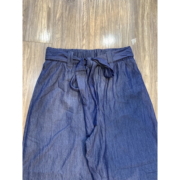quần culotte vải giả denin đẹp