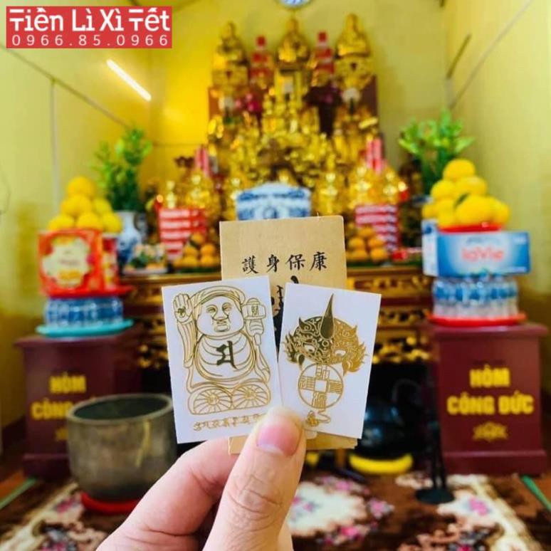 Combo 2 miếng dán mặt lưng điện thoại may mắn, tài lộc phù hợp các dòng điện thoại đẹp lung linh | BigBuy360 - bigbuy360.vn