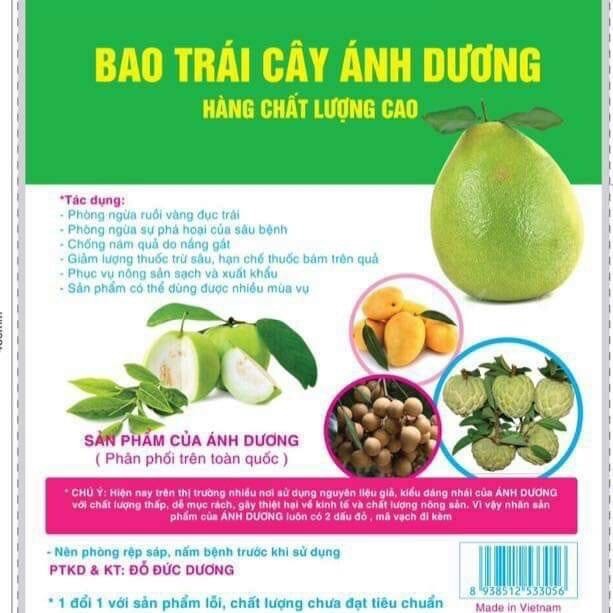 100 Túi Bọc Trái Cây Xoài 22x30cm Ánh Dương