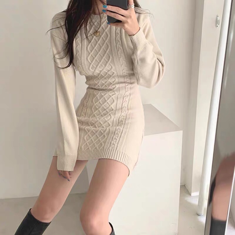 VÁY LEN BODY XẺ LƯNG