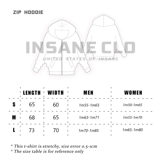 [Áo khoác zip Insane®] Insane Love Hoodie Zip - màu Trắng | WebRaoVat - webraovat.net.vn