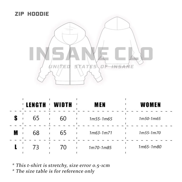 [Áo khoác zip Insane®] Insane Love Hoodie Zip - màu Trắng | BigBuy360 - bigbuy360.vn