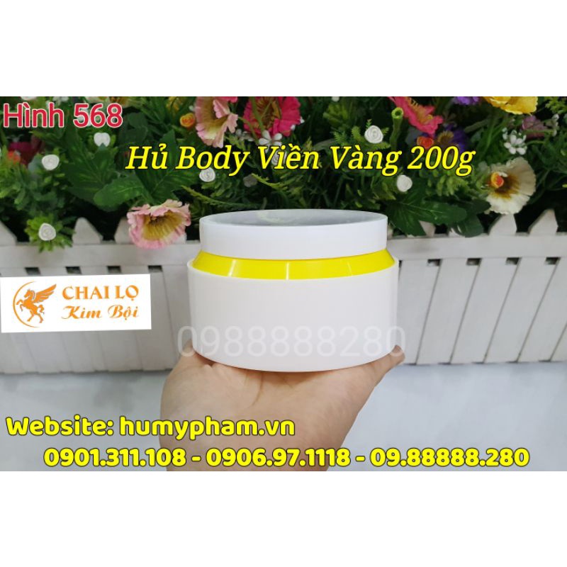 HỦ ĐỰNG KEM BODY - Hủ Body Viền 200g