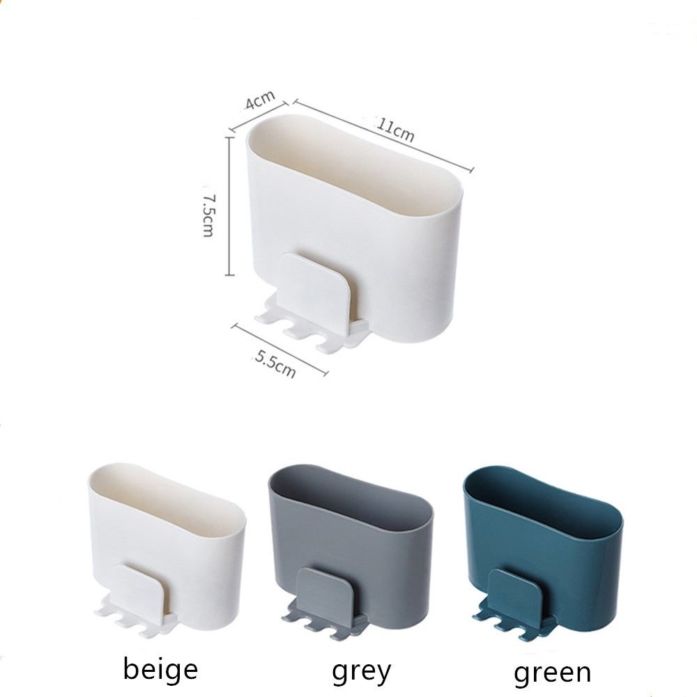 Hộp đựng bàn chải đánh răng nhiều màu tự chọn gắn tường tự dính tiện dụng cho phòng tắm