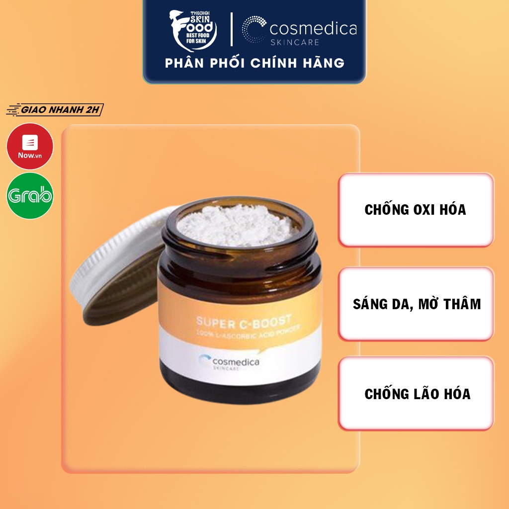 Bột Dưỡng Da Chống Oxy Hóa, Làm Sáng Da Cosmedica Super C-Boost 20g