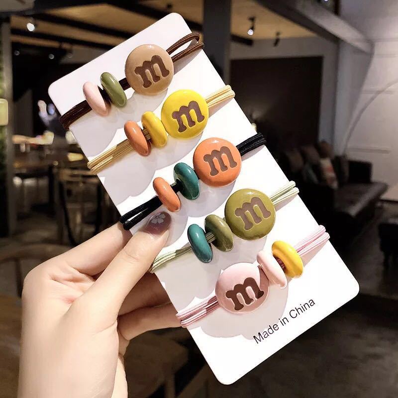 Cột tóc co giãn socola mm dễ thương hottrend tiện lợi giao màu ngẫu nhiên