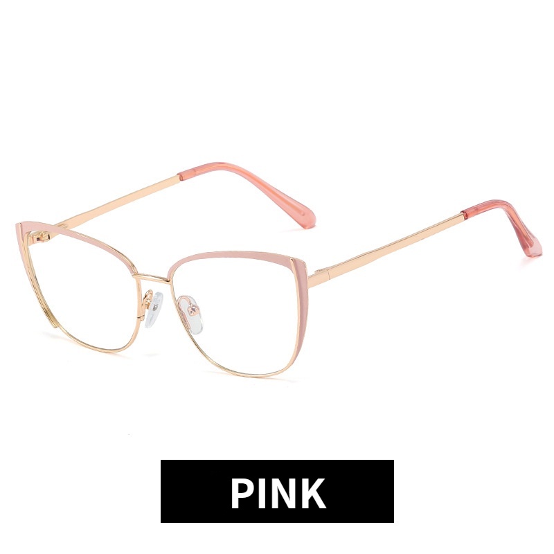 Mắt Kính Gọng Kim Loại Chống Ánh Sáng Xanh Thời Trang Cho Nữ
