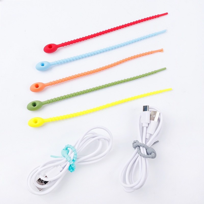 Dụng Cụ Quấn Dây Cáp Bằng Silicone Tái Sử Dụng Tiện Lợi