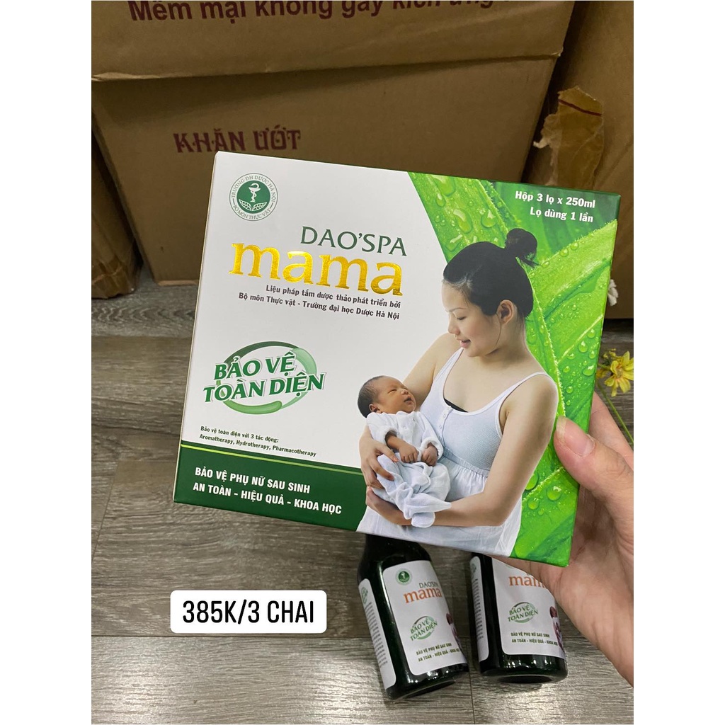 [HÀNG CÔNG TY] Xông tắm cho mẹ sau sinh Dao'spa mama chính gốc Dao đỏ, Đại học Dược HN - DK Pharma