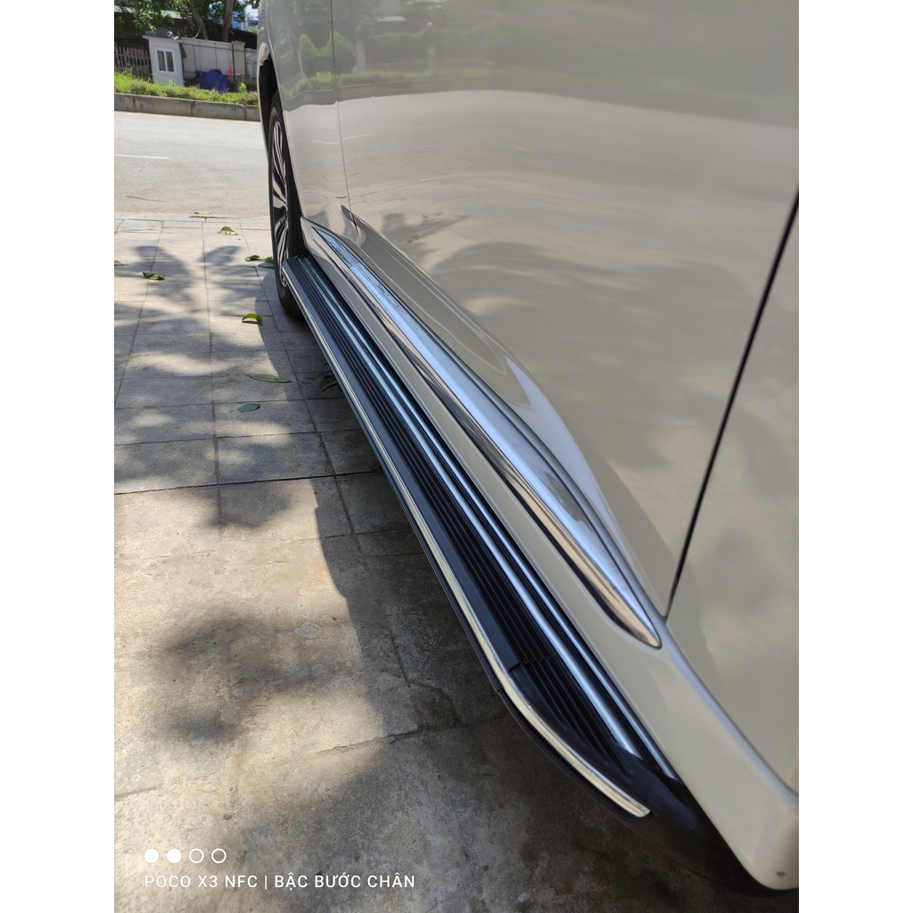 Bậc lên xuống, bệ bước chân xe Mitsubishi Outlander 2016-2022_Mẫu Nhôm đúc, siêu KM