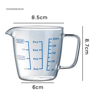Cốc đo lường thủy tinh 250ml 500ml