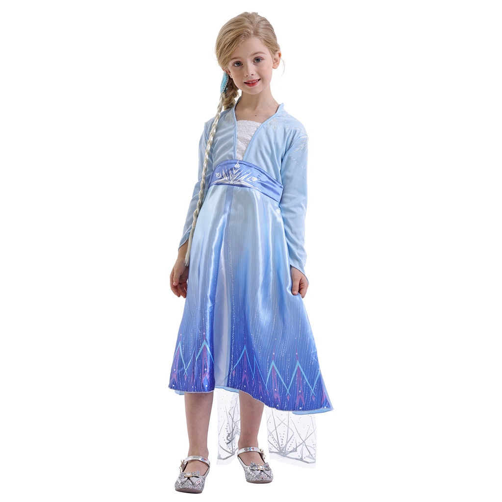 Đầm Công Chúa Elsa 2 Xinh Xắn Cho Bé Gái