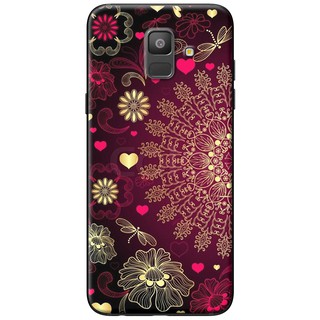 Ốp lưng a6/ a6 plus mandala đỏ