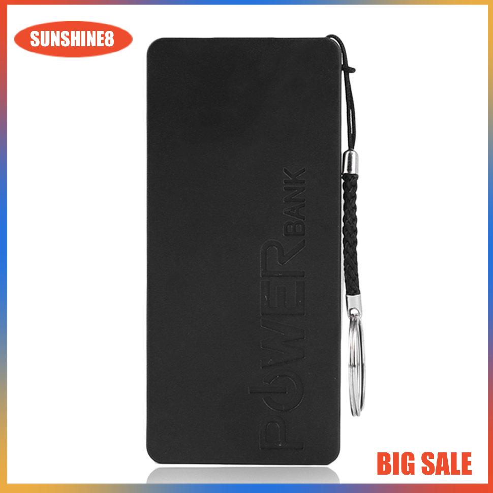 【SUN】[NEW]USB Powerbank Case Battery Storage Box Power Bank Case For Mobile Phones