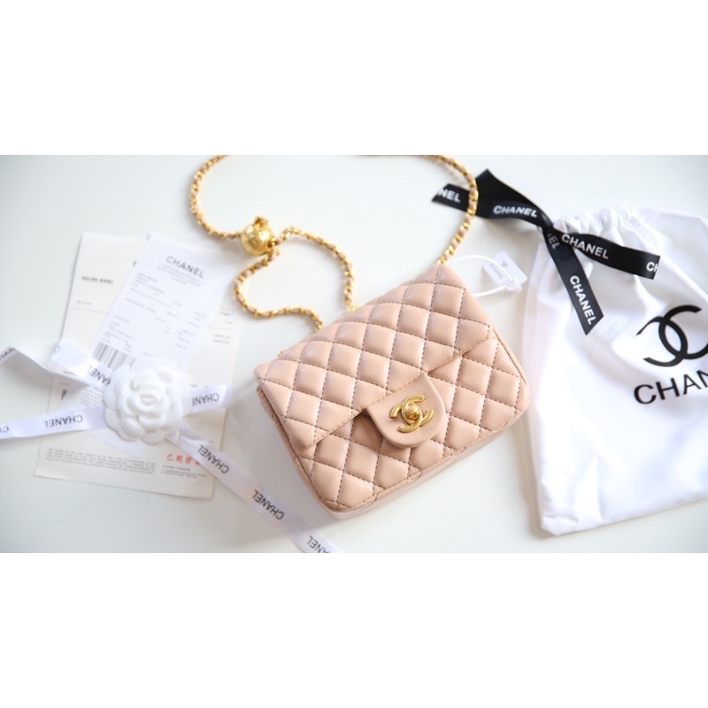 Túi chanel mini quả cầu size16cm fullbox vô cùng dễ thương