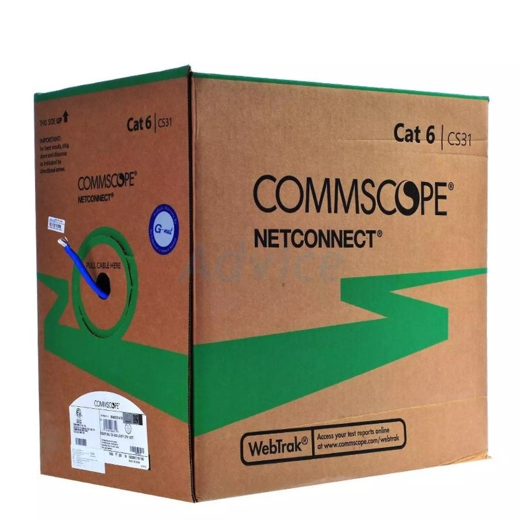 Thùng cáp mạng AMP Commscope UTP Cat 6 305m - Hàng Chính hãng