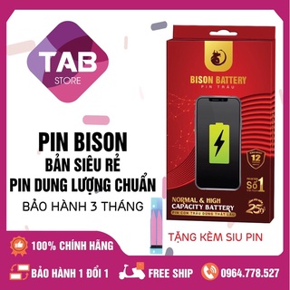 Pin Bison (Bản Siêu Rẻ) - Pin IPhone Dung Lượng Chuẩn (Bảo Hành 3 Tháng)