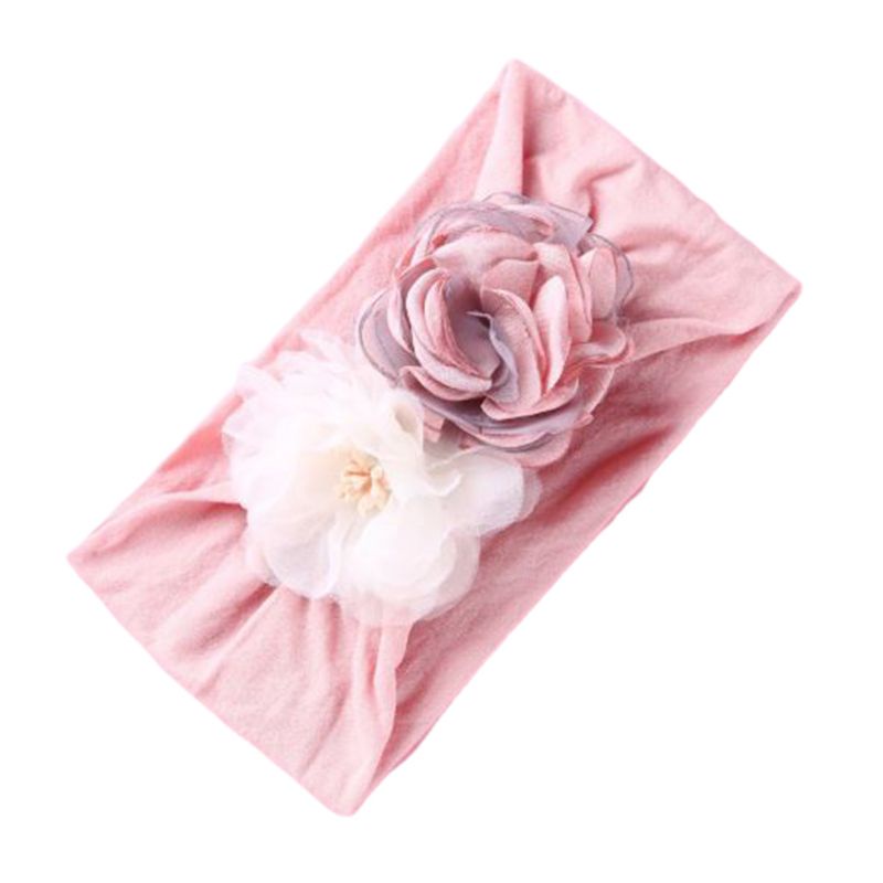 Băng Đô Hoa Co Giãn Phối Lưới Thoáng Khí Thời Trang Xinh Xắn Cho Bé Gái