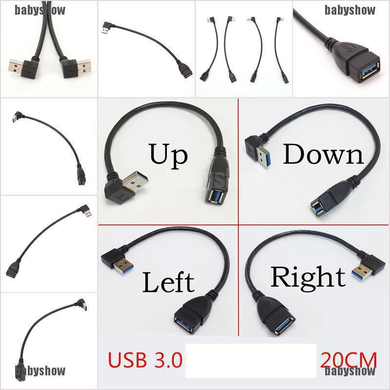 Dây Cáp Nối Dài Usb 3.0 90 Độ Chất Lượng Cao