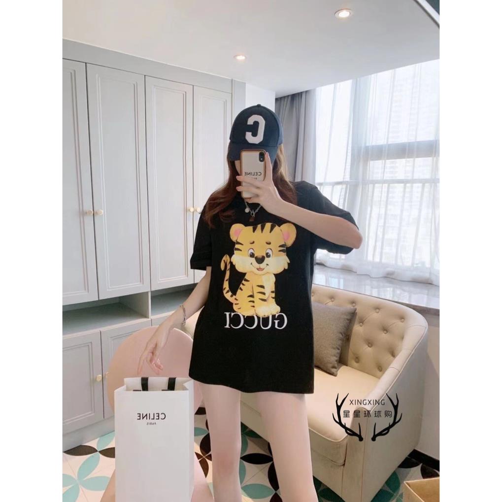 Hàng Mới Về Mới Áo Thun Tay Ngắn Cổ Tròn In logo Gucci/Gucci 22 Thời Trang Cho Nam Và Nữ !