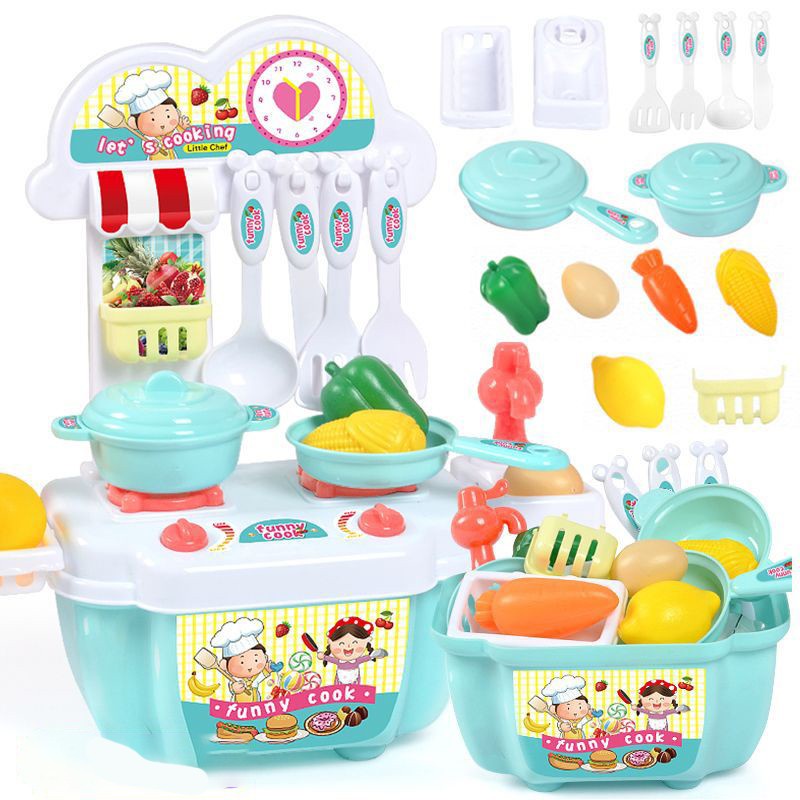 Bộ đồ chơi nấu ăn dành cho bé cute xinh xắn dễ thương gồm 22 món