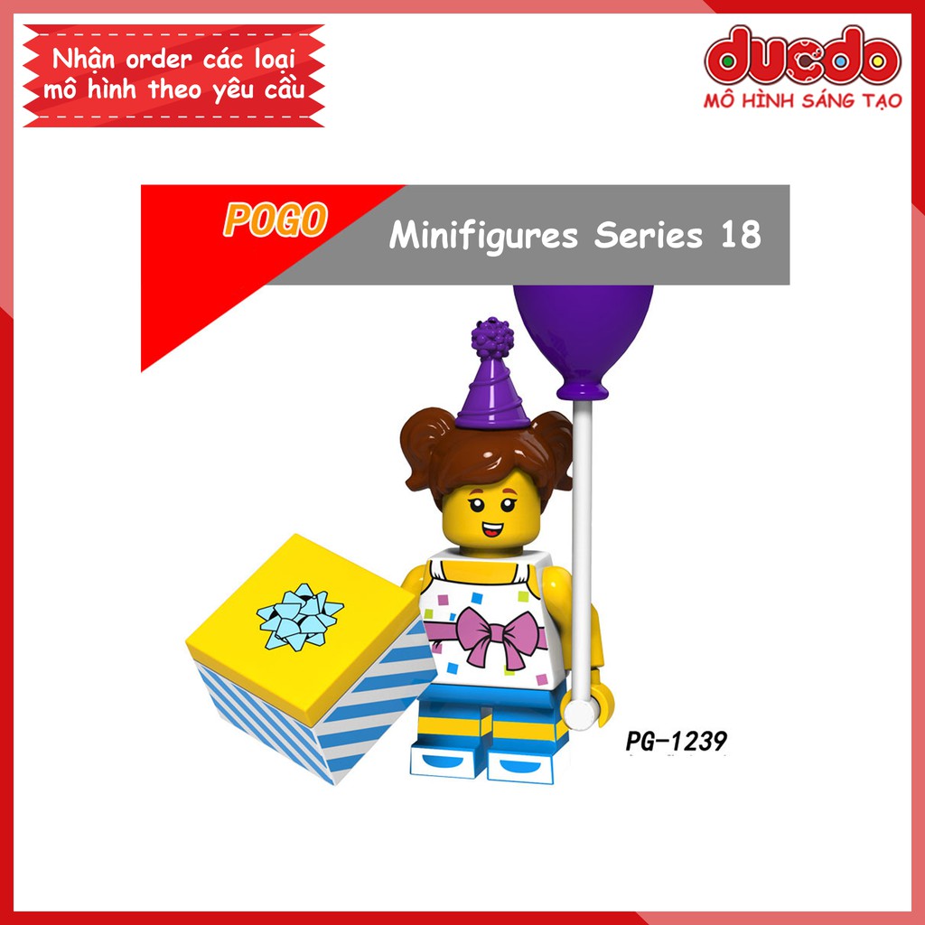 Minifigures Series 18 kỷ niệm sinh nhật 40 năm - Đồ chơi Lắp ghép Xếp hình Mô hình nhân vật Mini Pogo PG 8151