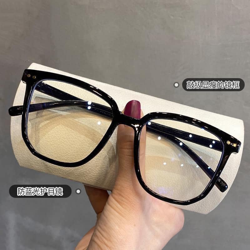 Kính 2 chấm ngang vuông to viền mỏng - Bobu shop