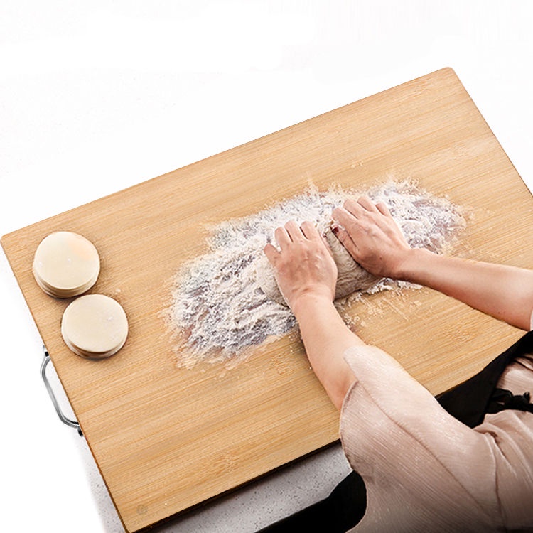 Thớt Cắt Rau Củ Bằng Gỗ Tre Trơn Dày Dặn Chống Nấm Mốc Kích Thước Lớn Tiện Dụng Cho Nhà Bếp