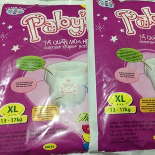 Combo 8 gói bỉm quần pabys size xl 72 miếng +km
