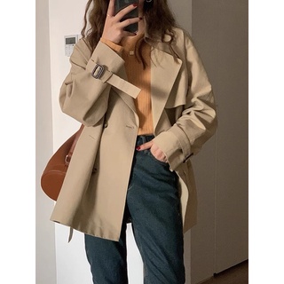 Áo khoác choàng trenchcoat dáng ngắn