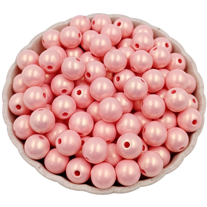 Set 20/40 Hạt Tròn Acrylic Nhiều Màu Sắc Dùng Để Làm Trang Sức Thủ Công