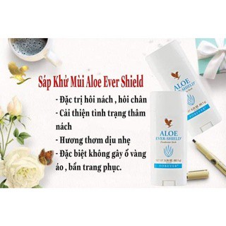 Sáp khử mùi Aloe Ever Shield, sáp khử mùi thảo dược lô hội 92g